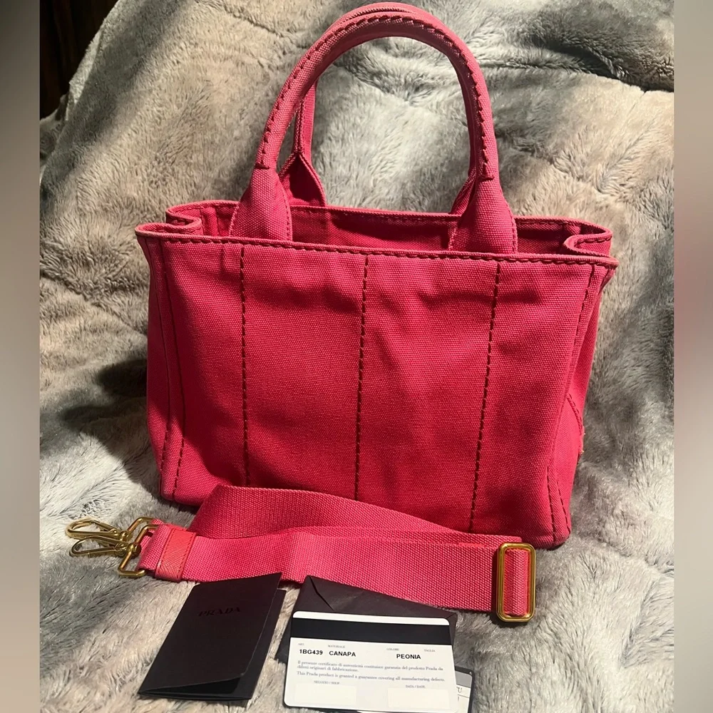 🔥SOLD🔥🌺PRADA CANAPA PEONIA Pink - Picture 2 of 8